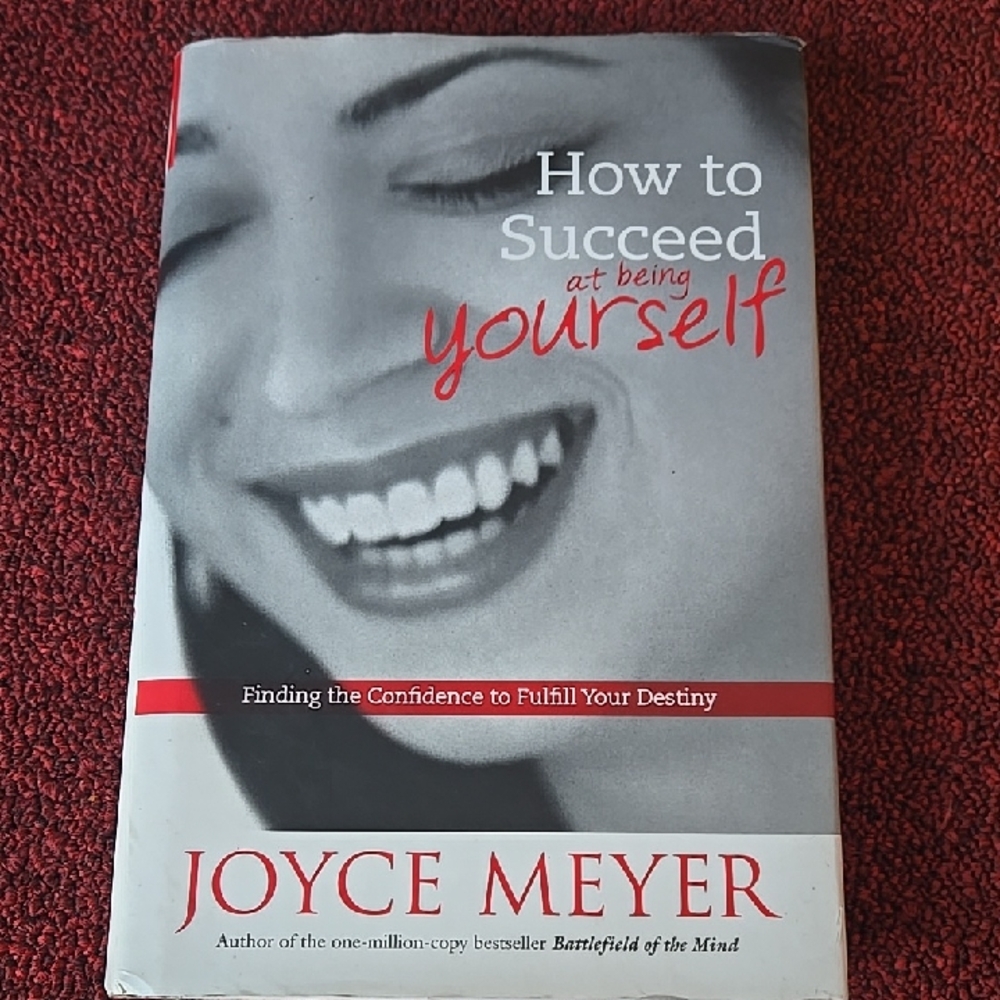 Joyce Meyer Gray and Red Coffee Table Book